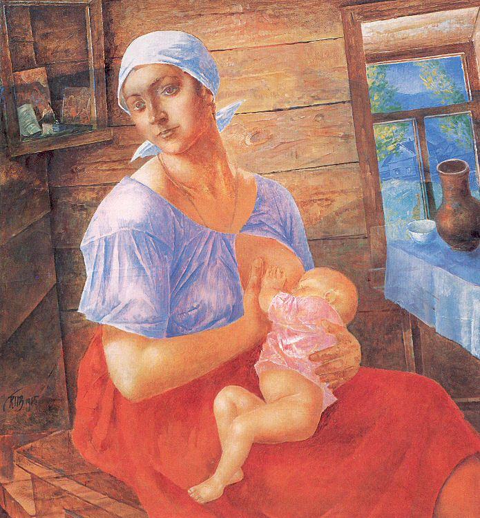 Petrov-Vodkin, Kozma Mother oil painting image